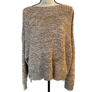Madewell cream and tan long sleeve sweater size XXL